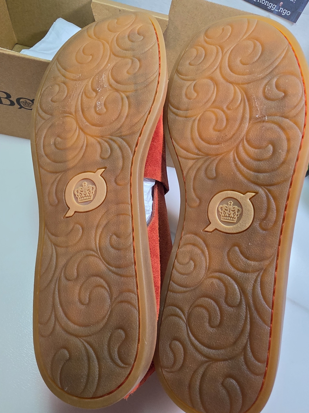Born Suede Cross-Strap Sandals in Rust Red - Women - Picture 2 of 8
